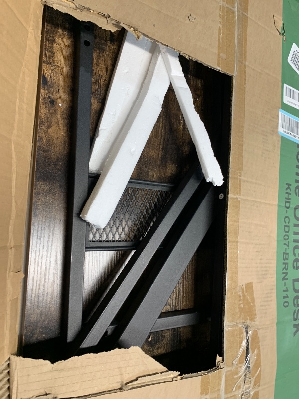 Photo 1 of *****************MISSING HARDWARE TO ASSEMBLE*****************
VECELO 44 Inch Computer Desk Stable Writing Study Work Desk with Storage & Hook Wooden Desk Adjustable Feet Wooden Desk for Home,Bedroom,Rusic Brown