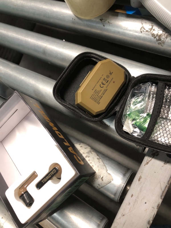 Photo 1 of (LEFT SIDE NON-FUNCTIONAL) Caldwell E-Max Shadows FDE 23 Decibels NRR - Electronic Hearing Protection with Bluetooth Connectivity for Shooting, Hunting, and Range
