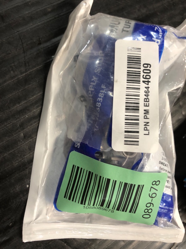 Photo 1 of (Pack of 2) EFIELD Multi-turn Dual Outlet Angle Stop Valve, Multi-Turn, 1/2" Expansion F1960 Pex-a Pipe Inlet x (3/8 inch x 3/8 inch) Compression Outlets,(VALVE066-2PCS)