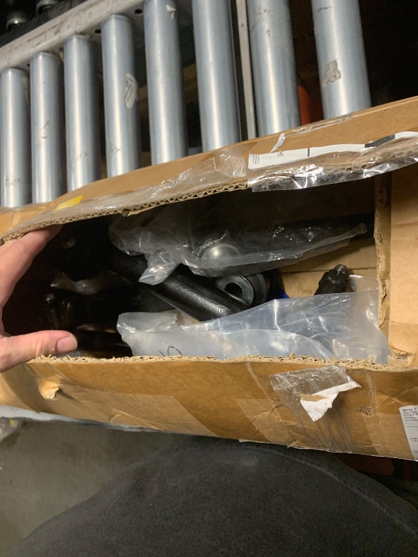 Photo 1 of (PARTIAL SET) (UNTESTED) SCITOO 9pcs Front Suspension Kit Outer Tie Rod End Adjusting Sleeve Upper Lower Ball Joint Center Link Tie Rod Right Outer Tie Rod Fit 2005-2010 For F250 Super Duty 2005-2010 For F350 Super Duty