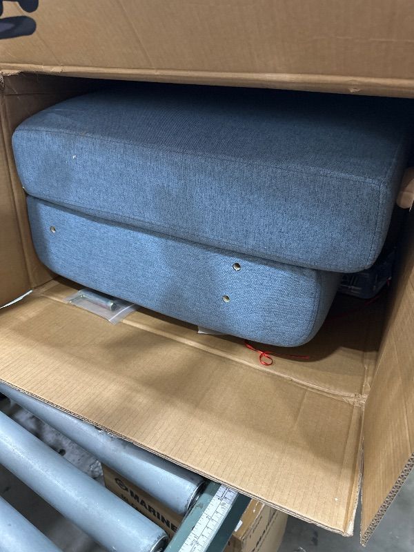 Photo 1 of *** FOR PARTS*** Phoenix Home Accent Chair Mid-Century Modern Chair Upholstered Lounge Arm Chair with Wood Frame & Soft Cushion for Living Room, Reading Armchair for Bedroom, Blue