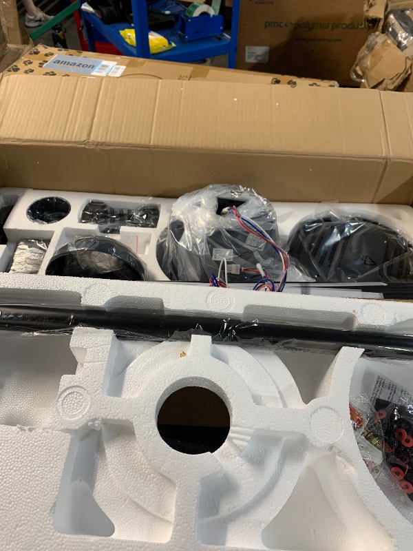 Photo 1 of (missing pieces)(sold for parts only) ZMISHIBO 72 inch Large Ceiling Fans with Lights and Remote, Indoor/Outdoor Black Modern Ceiling Fan for Kitchen Living Room Patio
