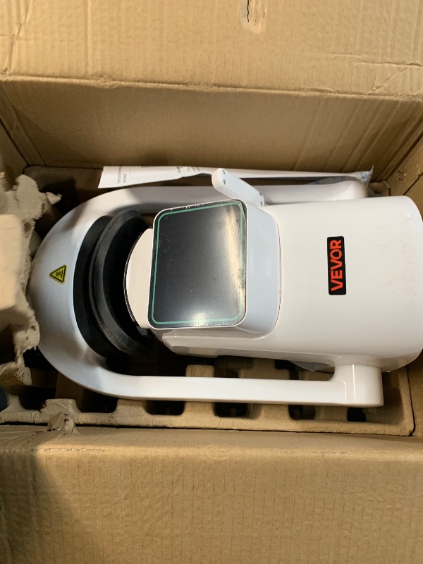 Photo 1 of (power tested) (used/fair) VEVOR Auto Hat Heat Press Machine, with 2pcs Interchangeable Platens, Automatic Open and Release, Touchscreen for Precise Time and Temperature Control, Heat Transfer Printing for Caps, Hats, White