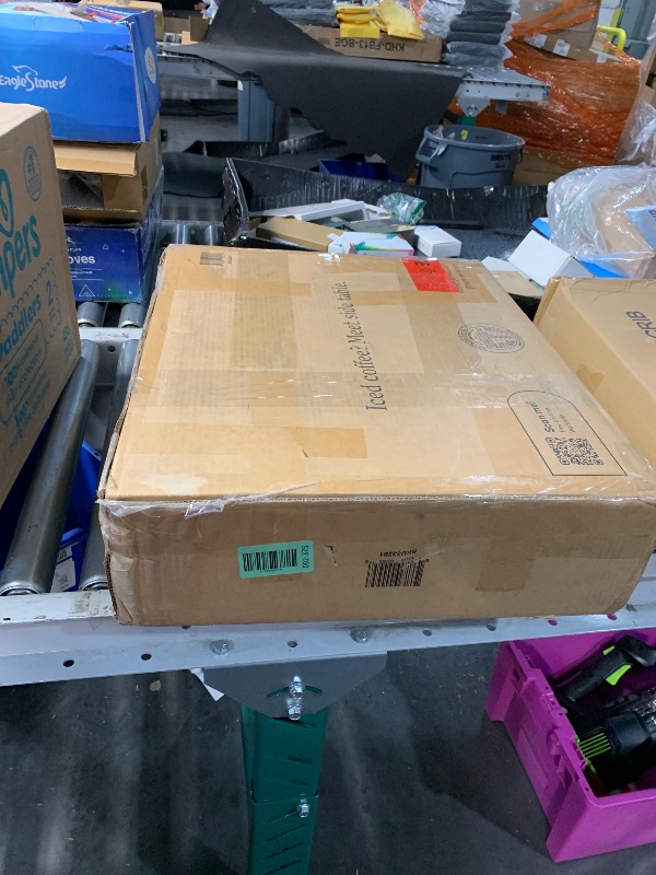 Photo 1 of (only one) Nathan James Mina Side, End or Accent Table in a Natural Oak Wood Finish & Matte Black Accents