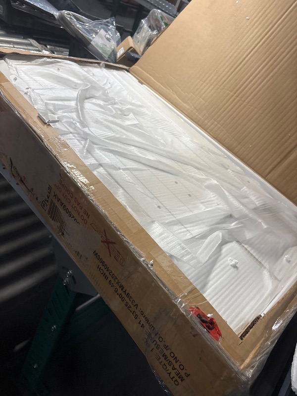 Photo 1 of ****PARTIAL SET***Murphy Bed with Rotable Desk,Queen Size Space-Saving Platform Bed Frame with Storage Desk for Bedroom,Easy to Assembly, No Need Spring Box (White)