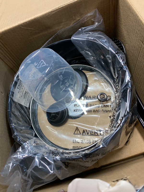 Photo 1 of (missing pieces) DASH Mini Rice Cooker Steamer with Removable Nonstick Pot, Keep Warm Function & Recipe Guide, One Half Quart, for Soups, Stews, Grains & Oatmeal - Black