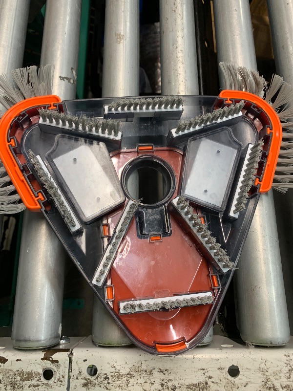 Photo 1 of (used)(see images) TidyMister Pool Vacuum Head with Side Brush,Universal Steering Handle & Universal Rotatable Hose Adapter