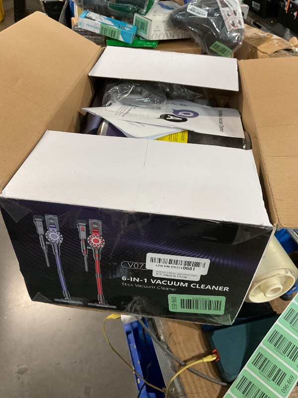 Photo 1 of Cordless Vacuum Cleaner,Vacuum Cleaners for Home with Super Suction,Lightweight Stick Vacuum with 35 Mins Runtime,Rechargeable Cordless Vacuum for Pet Hair, Hardwood Floors(Black Purple)