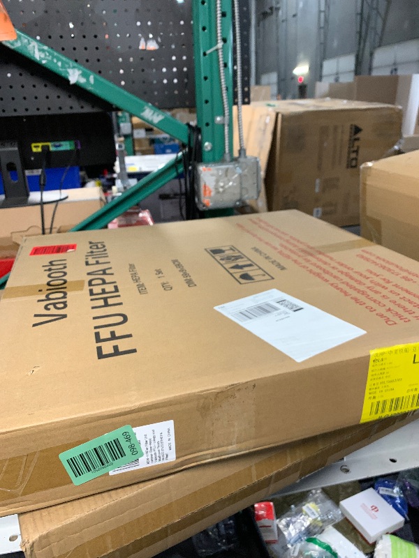 Photo 1 of [Lab-Biosafety Level] H14 Fan Filter Unit Filters, Vabiooth FFU HEPA Laminar-Flow-Hood Filters for Class 100/ISO 5 Cleanliness Clean Room Mycology and Mushroom Room Work 22.6" x 22.6" (HEPA Filter)