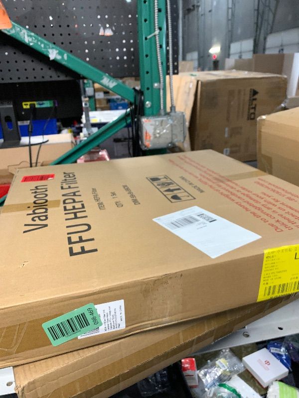Photo 1 of [Lab-Biosafety Level] H14 Fan Filter Unit Filters, Vabiooth FFU HEPA Laminar-Flow-Hood Filters for Class 100/ISO 5 Cleanliness Clean Room Mycology and Mushroom Room Work 22.6" x 22.6" (HEPA Filter)