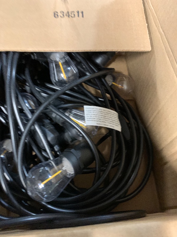 Photo 1 of (please see all images) Lakumu Outdoor String Lights , Commercial Grade Heavy Duty Patio Lights with Dimmable S14 Shatterproof LED Bulbs