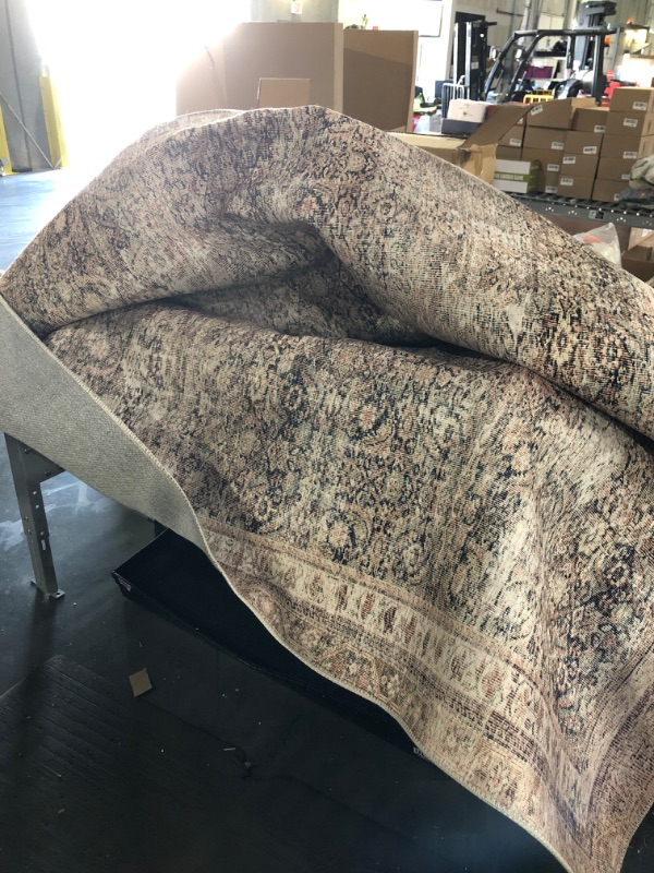 Photo 1 of **NOT SURE OF EXACT SIZE******STOCK PHOTO FOR REFERENCE ONLY***nuLOOM Hillstone Collection Area Rug, Traditional Vintage Distressed Medallion, Thick and Soft, Durable Non-Shedding Low Pile Poly/Jute Blend, Easy to Clean, Living Room, Bedroom