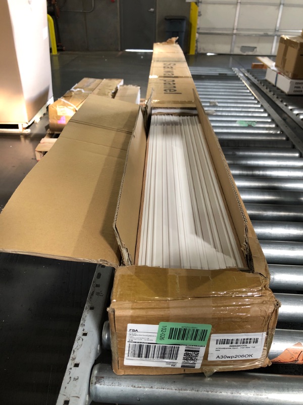 Photo 1 of ***TRUCK/TRAILER PICKUP ONLY***Art3dwallpanels Wood Slat Wall Paneling, 104'' x 6.7'' WPC Soundproof 3D Wall Panels for Interior Wall Decor, 8 Pack Fluted Textured Panel Wall Slats, Oak