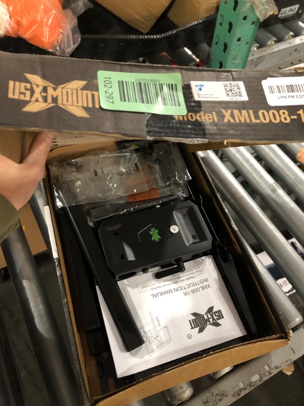 Photo 1 of (used and missing pieces) USX Mount Full Motion TV Wall Mount for Most 42-86 inch Flat Screen/LED/4K, TV Mount Bracket Dual Swivel Articulating Tilt