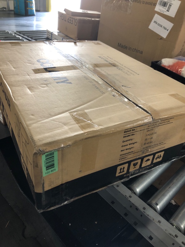 Photo 1 of (please see all images) COLAMY Dining Chairs Set of 2(Dark Grey), Upholstered Fabric Kitchen Chairs