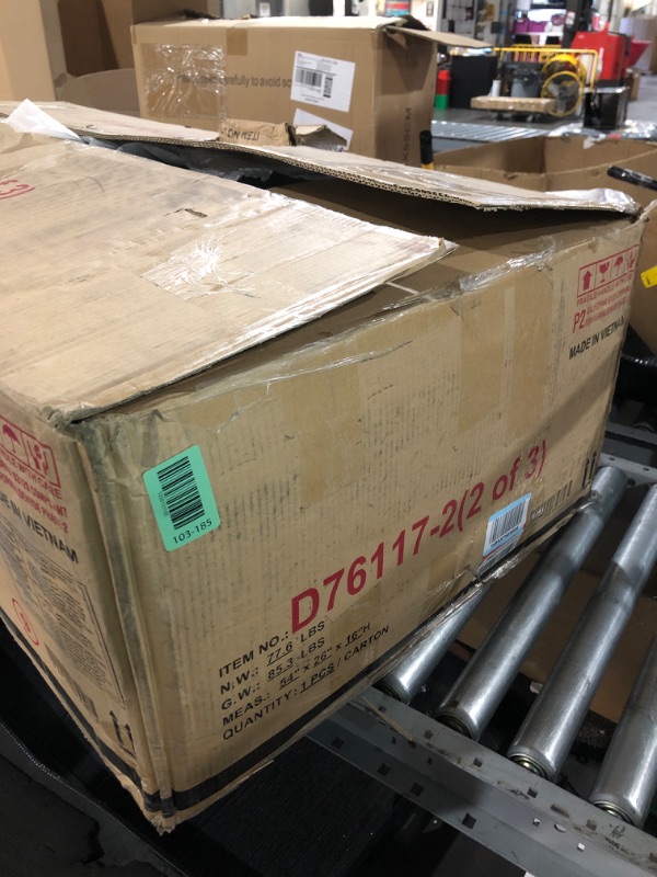 Photo 1 of ***PARTIAL SET*****PARTS ONLY****ONLY ONE BOX OF THREE**yngins L Shaped Sleeper Sofa Bed with Storage Chaise, 86" Pull Out Sofa Sleepers Couch Bed for Living Room Sectional Modular Couch for Apartment, Bedroom, Living Room, 3 Seat, Light Gray