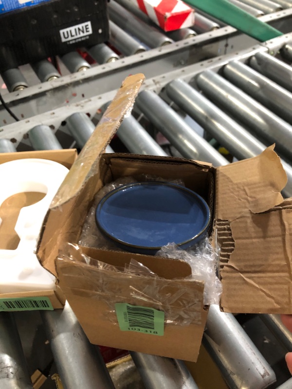 Photo 1 of (missing infuser) Bosmarlin Ceramic Tea Cup with Infuser and Lid, 16 Oz, 4 Color to Choose Dishwasher and Microwave Safe, Steeping Tea Mug with Strainer (Blue)