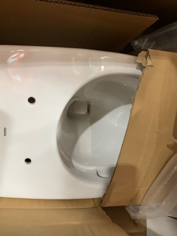 Photo 1 of ***BOWL ONLY*** TOTO Drake Two-Piece Elongated 1.6 GPF TORNADO FLUSH Toilet with CEFIONTECT, Cotton White - CST776CSG#01