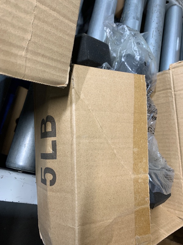 Photo 1 of ***STOCK PHOTO FOR REFERENCE ONLY***Rubber Hex Dumbbell Sets 60LB - 5LB PAIR, 10LB PAIR, AND 15LB PAIR