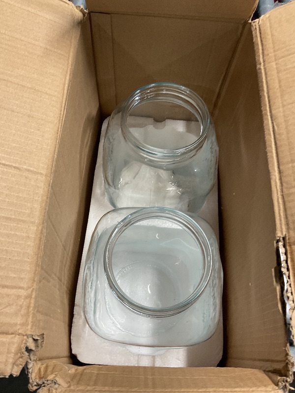 Photo 1 of ***(STOCK PHOTO FOR REFERENCE ONLY/ ITEM WILL DIFFER/MISSING PARTS)***
2PCS Large Drink Dispensers for Parties, Glass Beverage Dispenser with Wood Stand Lemonade Drink Dispenser with Stainless Steel Spigot for Fridge, Water, Juice, Punch, Cocktails ,Ice T