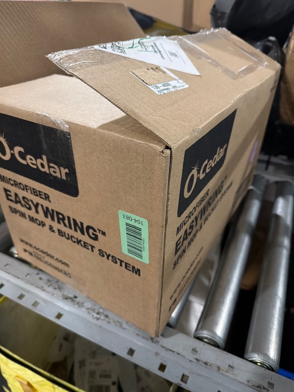 Photo 1 of ***(MISSING PARTS)***O-Cedar EasyWring Microfiber Spin Mop, Bucket Floor Cleaning System, Red, Gray, Standard