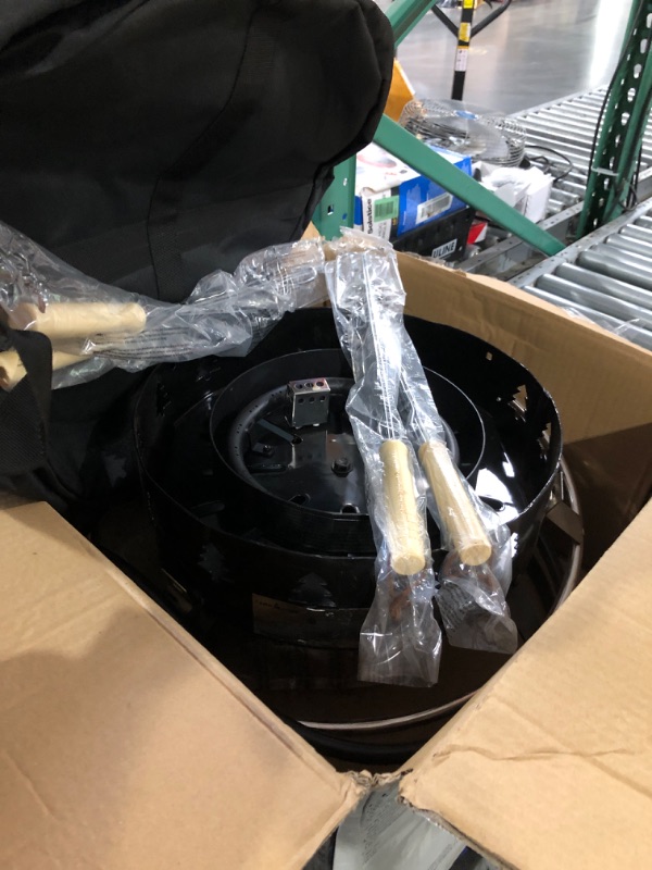 Photo 1 of (used)(see images) Camp Chef Redwood Portable Propane Fire Pit with 4 Roasting Sticks, Black