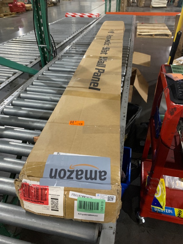 Photo 1 of (missing two) Art3d 4-Piece Wood Slat Acoustic Panels for Stylish Decor and Noise Reduction, 3D Textured Panel for Ceiling and Wall, Matte Black