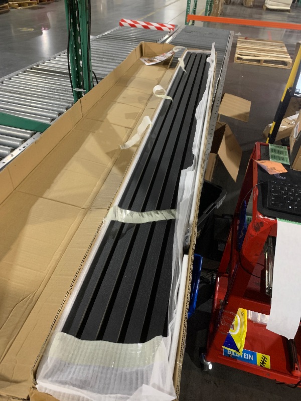 Photo 1 of (missing two) Art3d 4-Piece Wood Slat Acoustic Panels for Stylish Decor and Noise Reduction, 3D Textured Panel for Ceiling and Wall, Matte Black