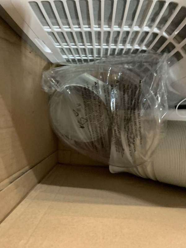 Photo 1 of (PARTS) BLACK+DECKER Portable Air Conditioner, 9,000 BTU (5,300 BTU SACC) for Rooms up to 400 Sq. Ft., Portable AC with Follow Me Remote Control and Window Kit, BPACT08WT, White