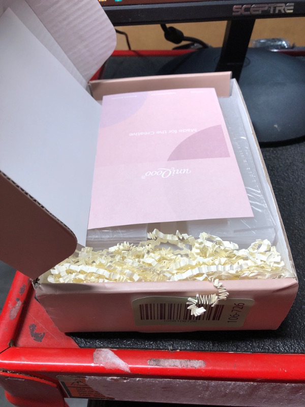 Photo 1 of ***DAMAGED - SEE NOTES/PICTURES*** UNIQOOO Frosted Arch Wedding Table Numbers with Stands 1-15, 5x7" Acrylic Display Signs and Holders, Pack of 15, Perfect for Centerpiece, Reception, Decoration, Party, Anniversary, Event