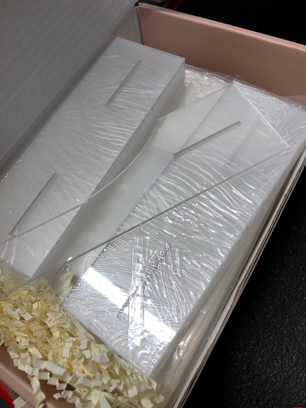 Photo 1 of ***DAMAGED - SEE NOTES/PICTURES*** UNIQOOO Frosted Arch Wedding Table Numbers with Stands 1-15, 5x7" Acrylic Display Signs and Holders, Pack of 15, Perfect for Centerpiece, Reception, Decoration, Party, Anniversary, Event