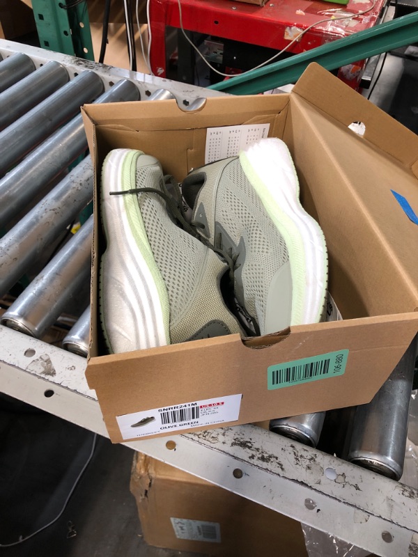 Photo 1 of ***(HEAVILY USED/ MINOR DAMAGE)***NORTIV 8 Men's Running Walking Tennis Shoes FlexLife Comfortable Cushioning Non-Slip Breathable Athletic Gym Workout Cross Trainer Jogging Sneakers, Size 10.5,Olive Green,SNRR241M