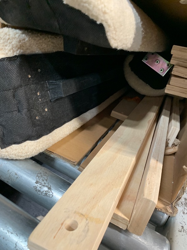 Photo 1 of ***PARTIAL SET MISSING BOX 1***
Christopher Knight Home Veatch Boucle Bed Frame, Queen Size Bed, Upholstered Teddy Fleece Headboard, Soft Bed Queen, Curve-Shaped Design Headboard, Wood Slat Platform Bed, Easy Assembly, Beige