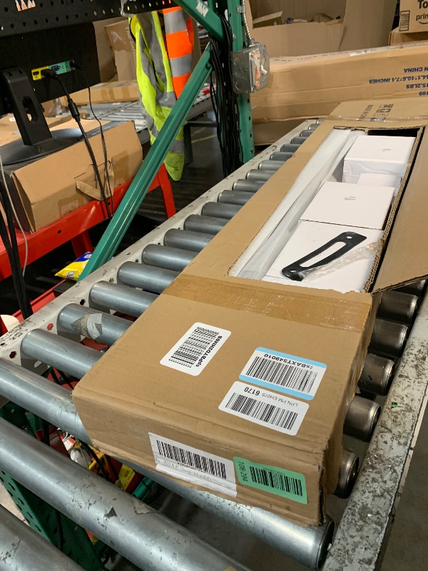 Photo 1 of HARDJULAN 8FT Telescopic Hook on Sliding Library Ladder Hardware,Includes Bottom Wheel with Brake,MAX Load 300lbs