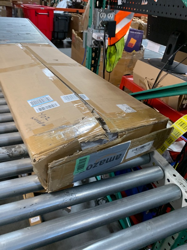 Photo 1 of ***(MINOR DAMAGE/ SEE NOTES)***Tribesigns Gold Console Table, Modern Hallway Table for Entryway, 43 Inch Entryway Tables Narrow Sofa Table for Living Room, Stable Metal Frame & Easy Assemble, Faux Marble White