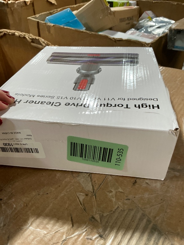 Photo 1 of (damaged wheel) DrRobor V11 V15 High Torque Brush Head Replacement Compatible with Dyson V7 V8 V10 Vacuum Cleaner