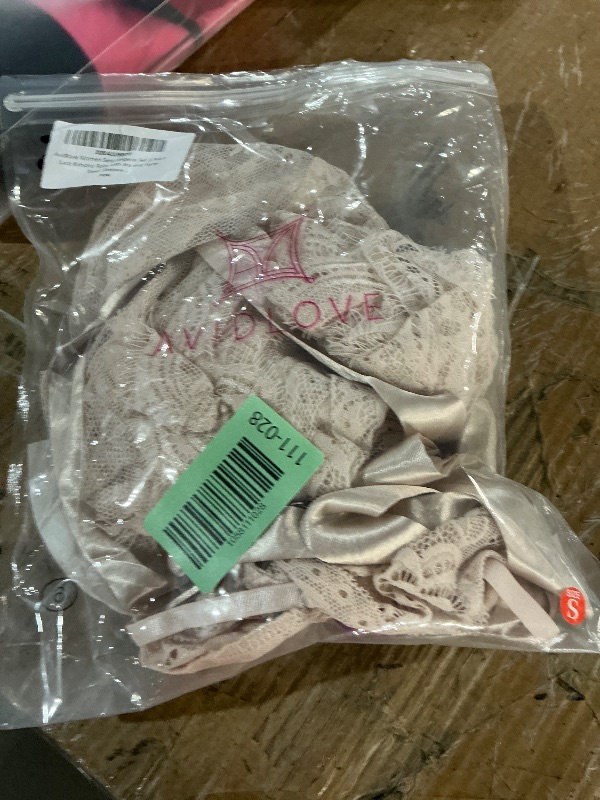 Photo 1 of ***(MISSING PARTS)***Avidlove Women Sexy Lingerie Set 3 Piece Lace Kimono Robe with Bra and Panty Sheer Sleepwear