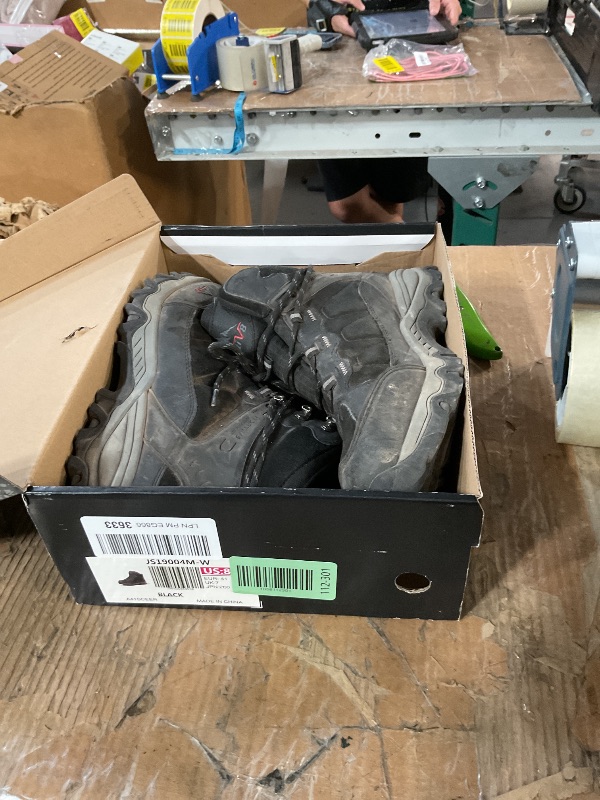 Photo 1 of * heavily used*
 NORTIV 8 Men's Waterproof Hiking Boots Outdoor Mid Trekking Lightweight Mountaineering Shoes Paladin,Size 8W,Black,JS19004M