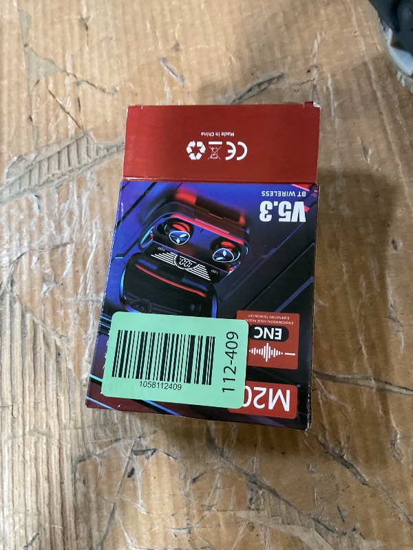 Photo 1 of ***(PARTS ONLY/ MAJOR DAMAGE/ NON FUNCTIONAL)***IPX5 Waterproof Wireless Earbuds for Running Workout, Bluetooth 5.0 Headphones With Built-in Microphone for iPhone Android