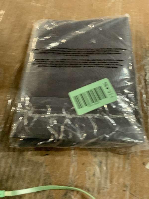 Photo 1 of (used/fair) Biscaynebay Extra Long Fabric Shower Curtain Liner 72 Inch Width by 84 Inch Length, Dark Grey Rust Resistant Grommets Top Weighted Bottom Hem Machine Washable