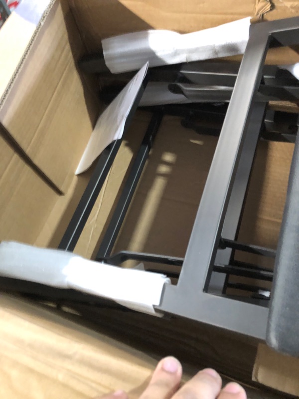 Photo 1 of (2 OF 4) (USED/FAIR) VECELO Folding Chairs Set of 4 with Cushion, Foldable Padded Seats with Heavy Duty Metal Frame for Kitchen/Dining/Living Room, No Assembly & Space Saving Design, Solid Black