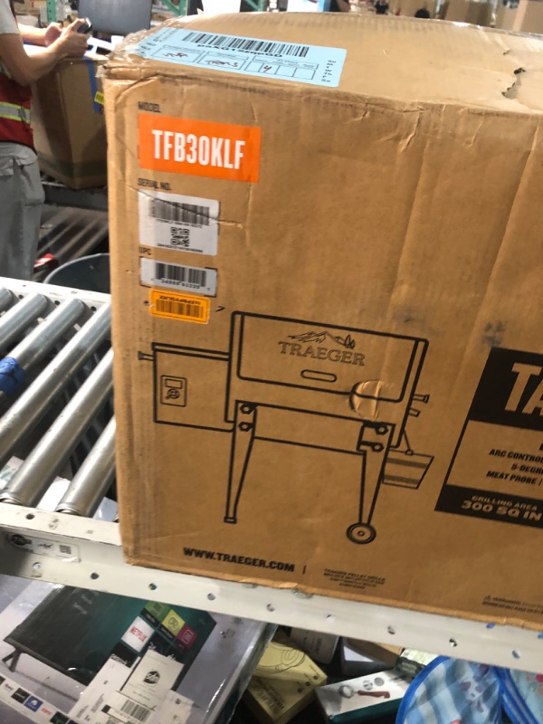 Photo 1 of ***(PARTS ONLY/ MAJOR DAMAGE/ NON FUNCTIONAL)***Traeger Grills TFB30KLF Tailgater 20 Portable Electric Wood Pellet Grill and Smoker – Foldable Legs, 6-in-1 Versatility, 300 sq. in. Cooking Space for Tailgating, Camping, and Outdoor BBQ