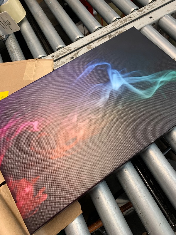 Photo 1 of (see all images) Design Art Fractal Smoke Waves Abstract Canvas