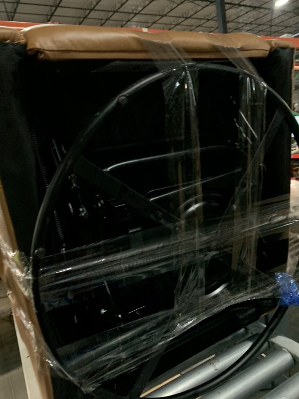 Photo 1 of (SEE ALL PHOTOS FOR DAMAGE) Sweetcrispy Recliner Chair, 360 Swivel Rocker Chair for Adults, Glider Rocker Recliners, Nursery Chairs for Living Room, High Back, Upholstered Deep Seat, Classical Brown