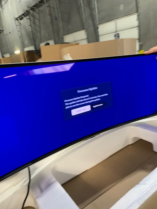 Photo 1 of ***MINOR DAMAGE SEE PICTURES***
Samsung 49" Odyssey OLED G9 (G95SC) Series Curved Smart Gaming Monitor w QD-OLED, 240Hz, 0.03ms, AMD Freestyle Premium Pro, G-Sync Compatible, Dual QHD, Neo Quantum Processor Pro, LS49CG954SNXZA