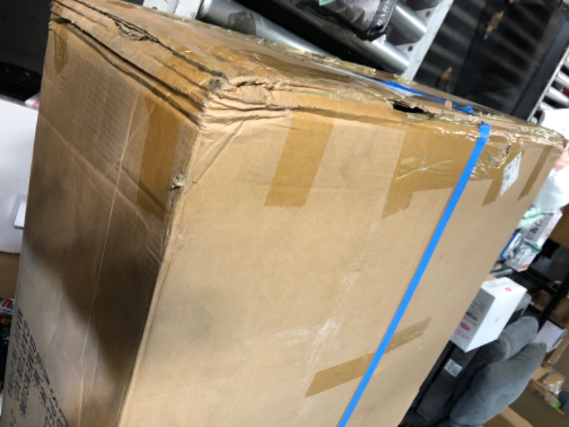 Photo 1 of (used item)(partial item)(box 1 of 5) KEIKI 106" L-Shaped Luxury Velvet Chesterfield Sectional Sofa with Gold Stainless Steel Accents and 5 Pillows