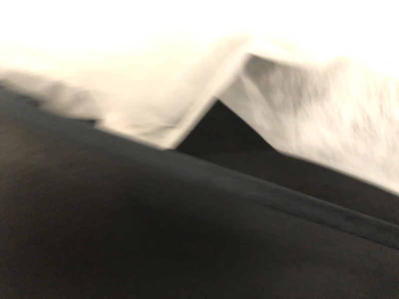 Photo 1 of (used item)(partial item)(box 1 of 5) KEIKI 106" L-Shaped Luxury Velvet Chesterfield Sectional Sofa with Gold Stainless Steel Accents and 5 Pillows