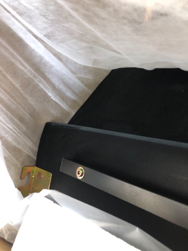 Photo 1 of (used item)(partial item)(box 1 of 5) KEIKI 106" L-Shaped Luxury Velvet Chesterfield Sectional Sofa with Gold Stainless Steel Accents and 5 Pillows