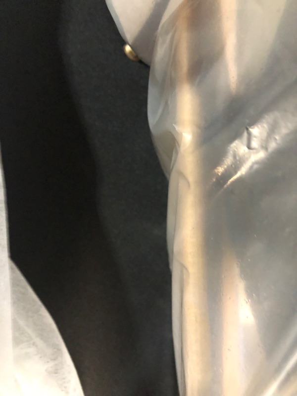 Photo 1 of (used item)(partial item)(box 1 of 5) KEIKI 106" L-Shaped Luxury Velvet Chesterfield Sectional Sofa with Gold Stainless Steel Accents and 5 Pillows