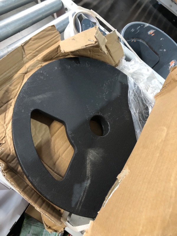 Photo 1 of Cast Iron 2-Inch Weight Plate for Strength Training & Weightliftin 45LB